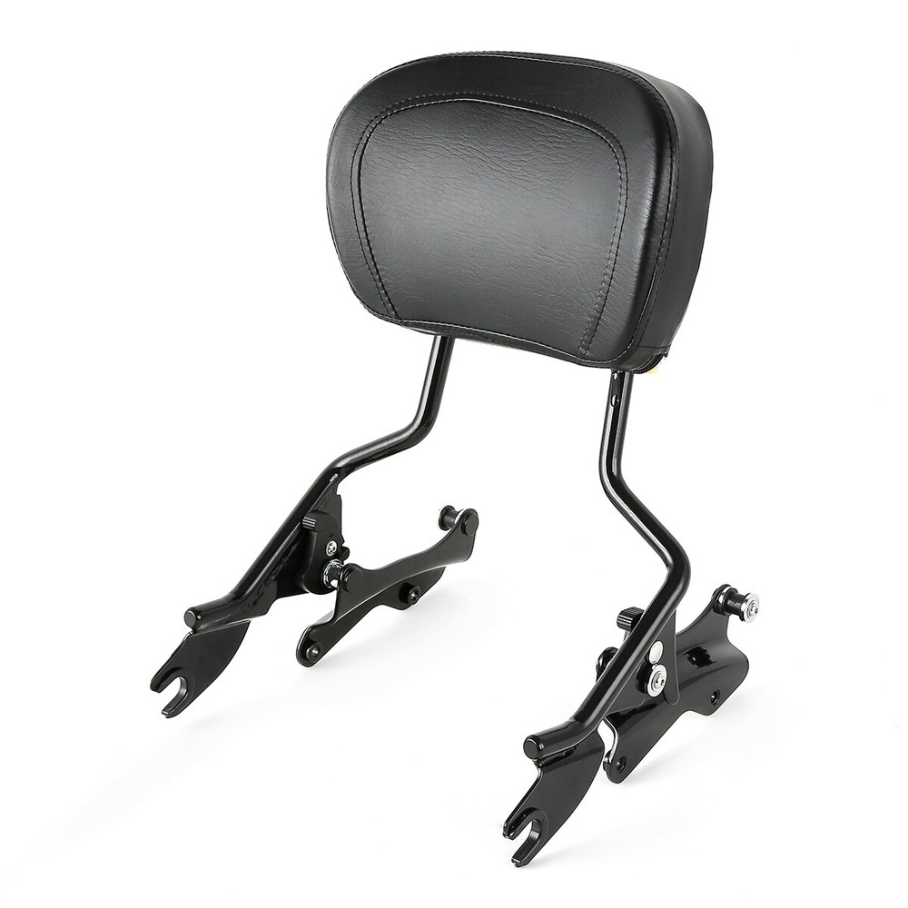SissyBar Backrest + 4 Point Docking Hardware Kit Fit For Harley Road Glide 14-25