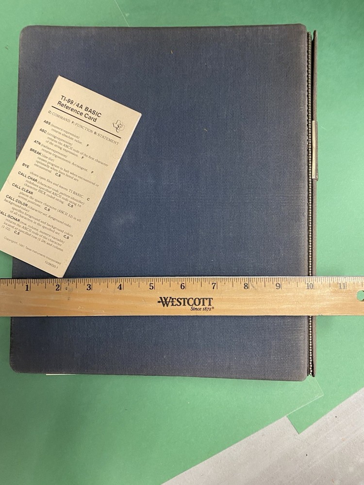 Vintage Texas Instruments TI-99/4A Computer Beginners Basic Book User Guides Etc