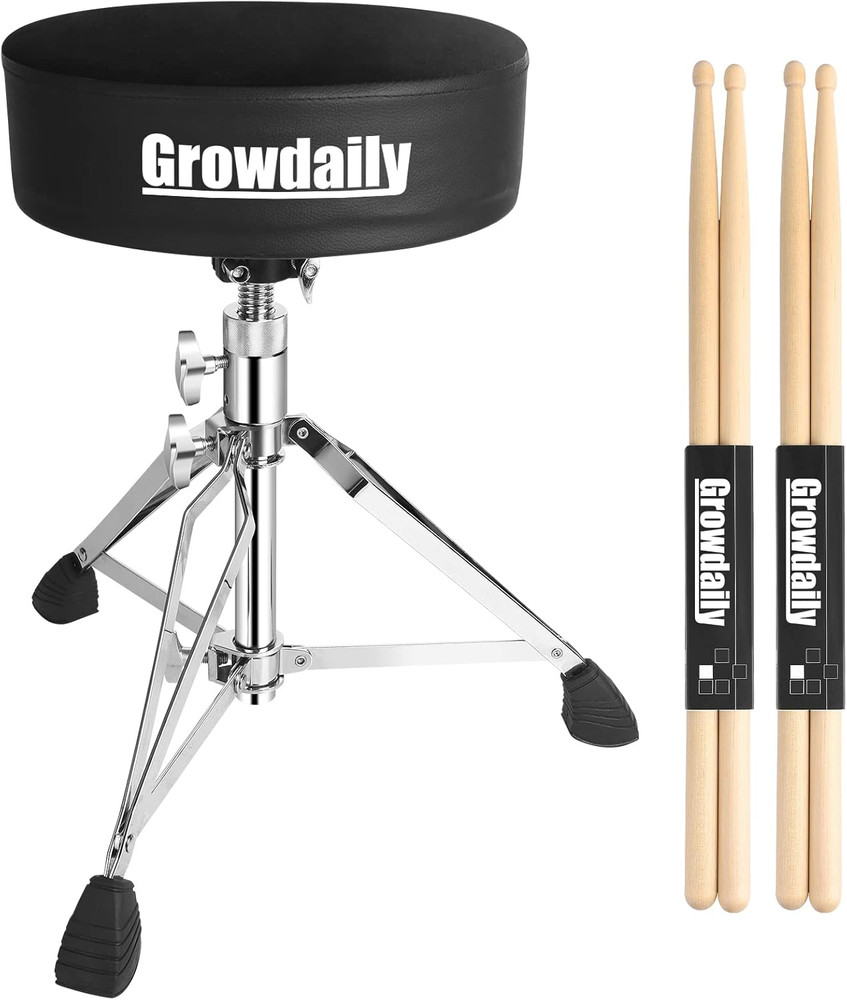 Drum Throne Seat,Adjustable Stool Drum Universal Thick Padded Drum Throne Drumme