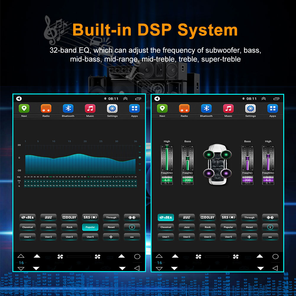 Tesla style Android multimedia Player For Zotye SR7 2016+ GPS Navigation Screen