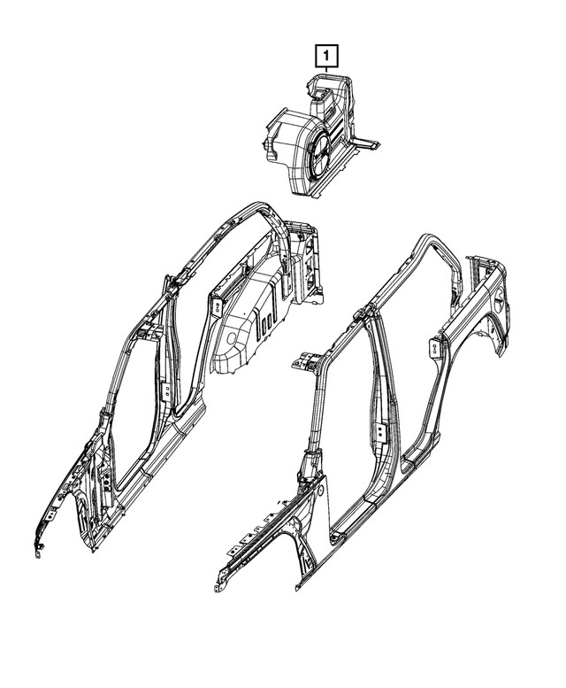 Genuine Mopar Quarter Inner Lower Panel 8AG94TX7AA