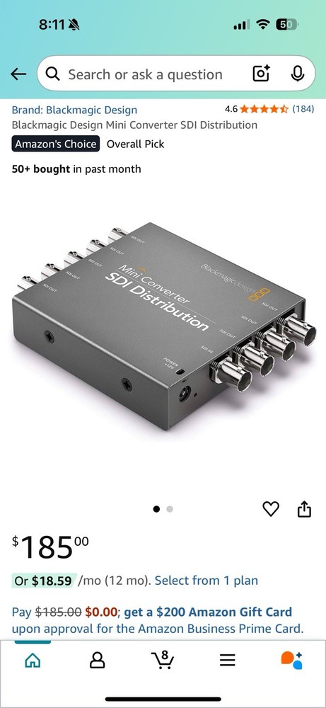 Blackmagic Design Mini Converter SDI Distribution (with POWER SUPPLY)