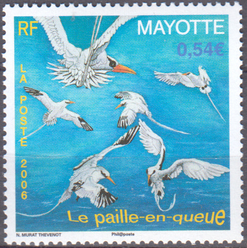 Mayotte Native Birds/White Tail Tropic Birds 2006 MNH