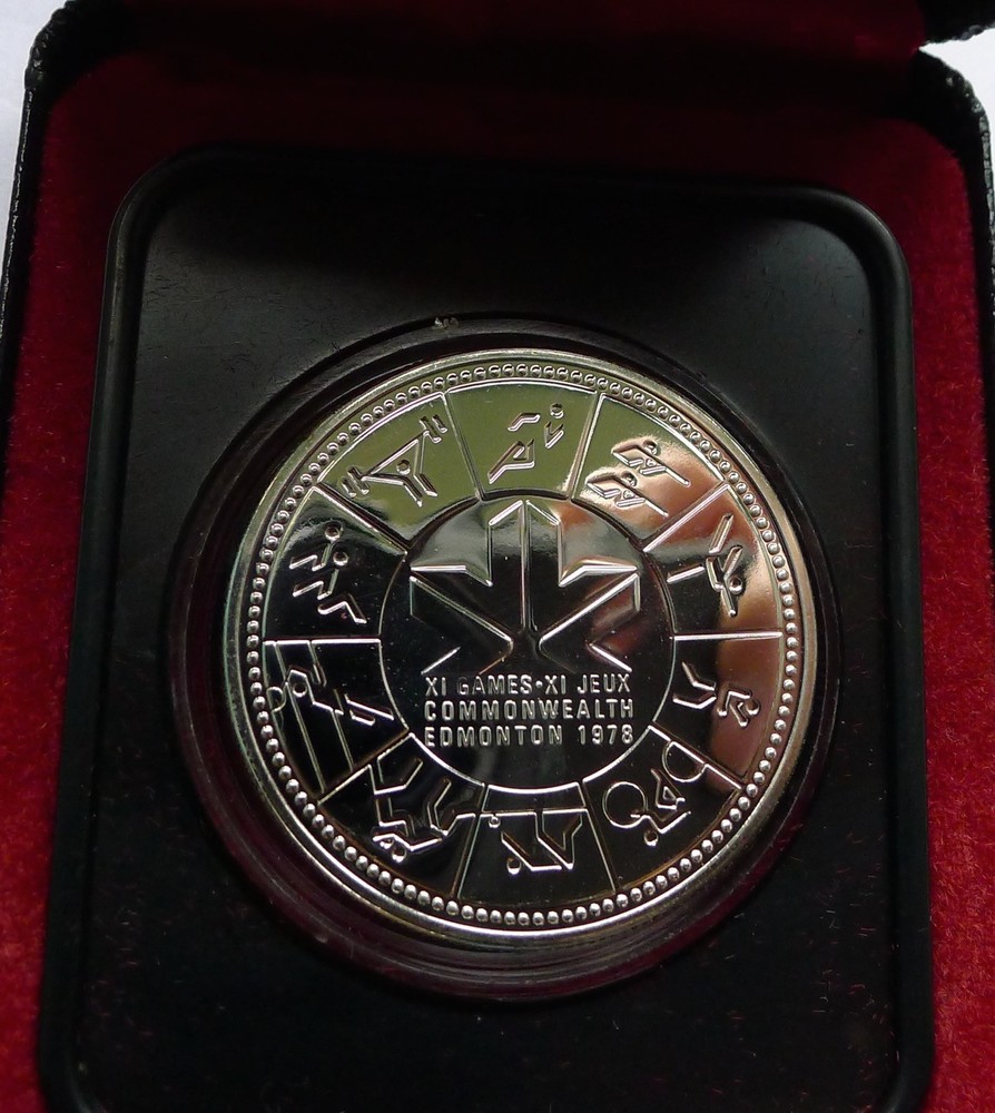 Canada Dollar $1 1978 Commonwealth Games SILVER (B2)