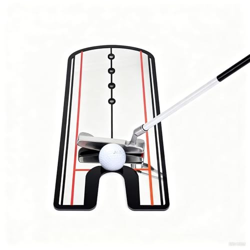 Ultra-Thin Golf Putting Mirror | Alignment Training Aid for Eye Position,