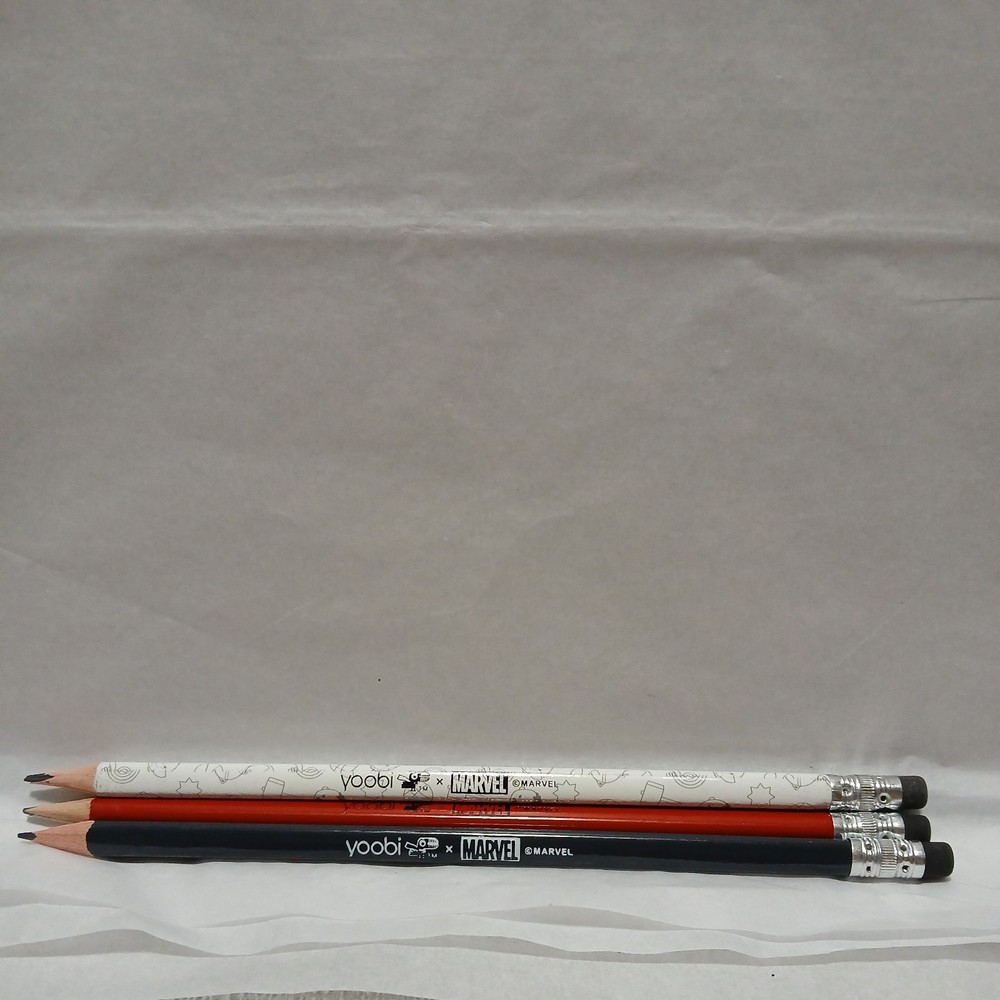 Yoobi No. 2 Triangle Pencils 24 Pack, Marvel Avengers NEW