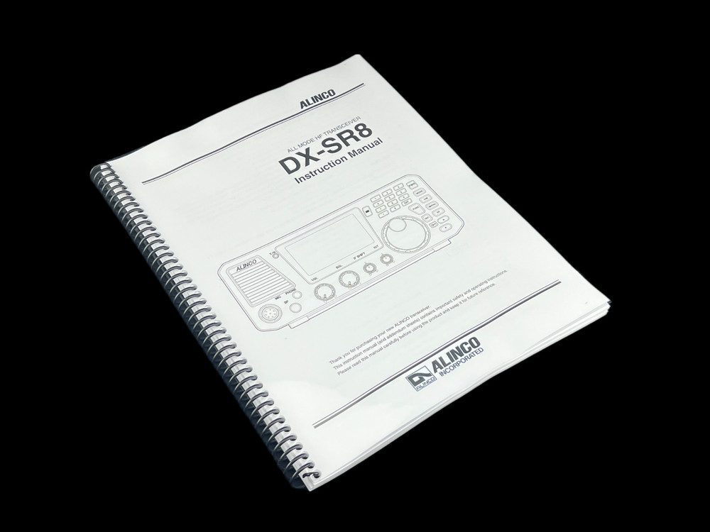 Alinco DX-SR8 Transceiver Instruction Manual Operating Guide Coil Bound