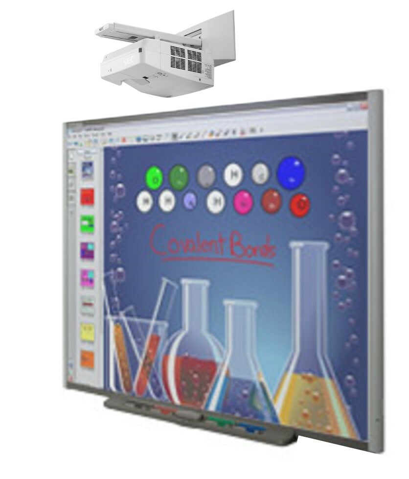 Interactive Smart Board SB680 and NEC Short Throw projector