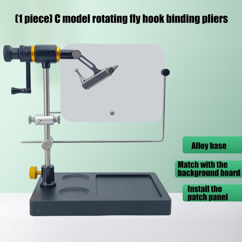Light Weight Portable Rotating Fly Tying Vise Adjustable Fly Tying Tool