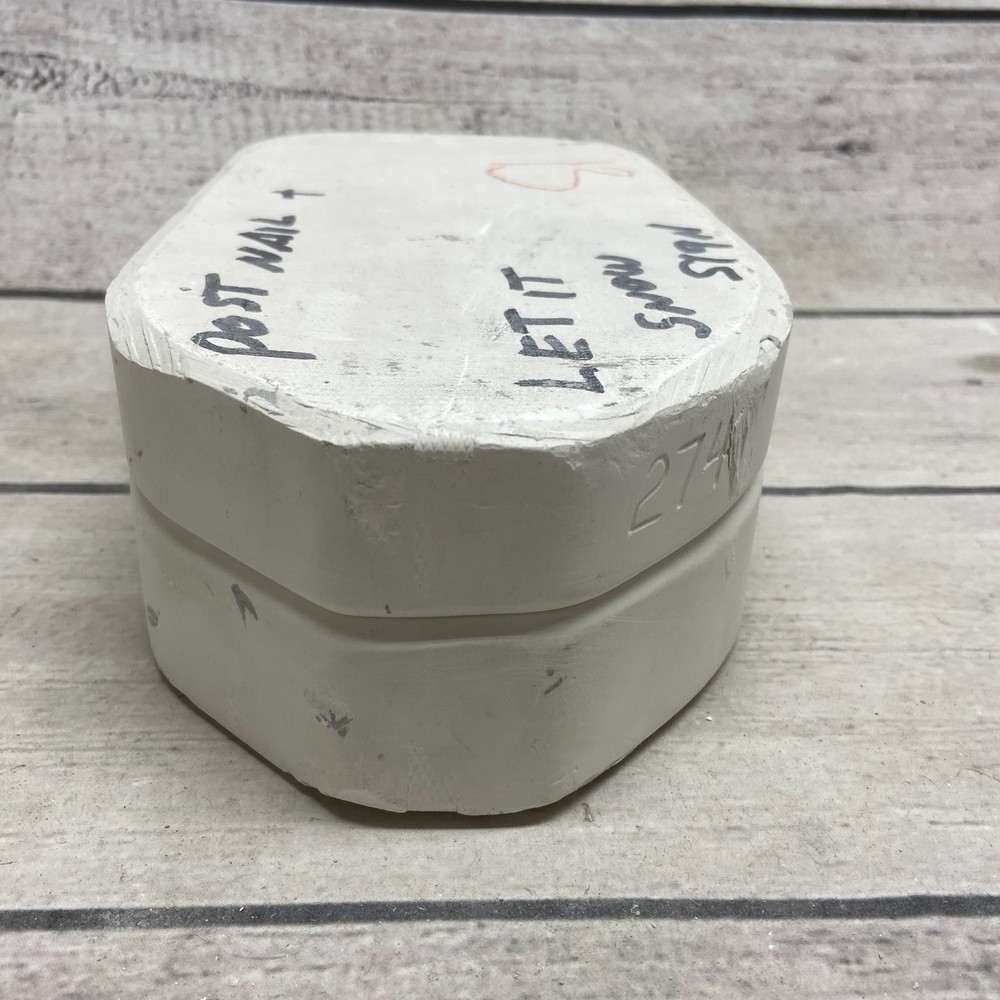 Clay Magic Ceramic Casting Mold Post Nail+ Let It Show Sign #2741