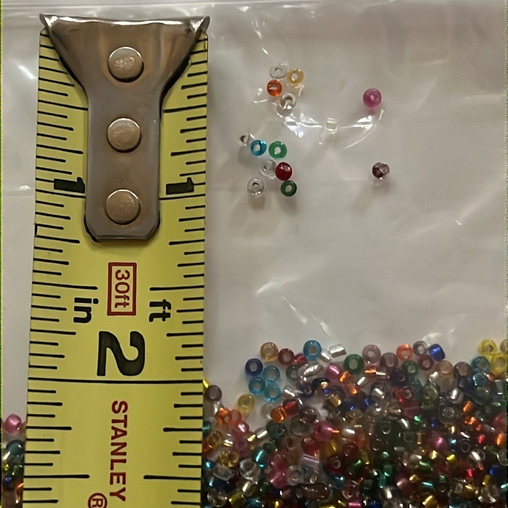 💜 Purple Storage Box with Assorted Beads