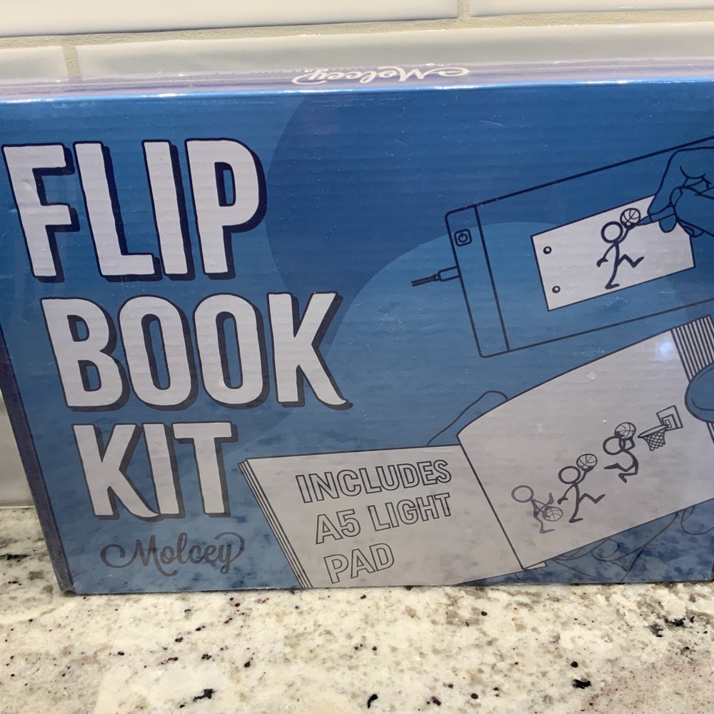 Flip Book Kit with LED Light Pad. Includes Flipbook Kit Starter Animation