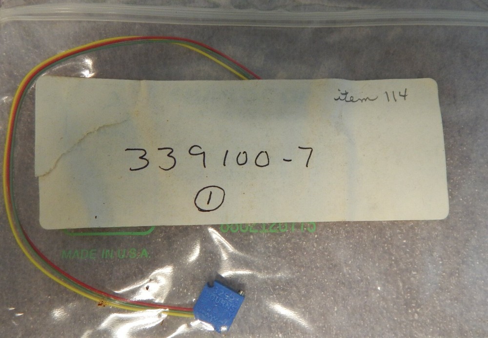 PN# RJ24FL102 -RESISTOR, VARIABLE