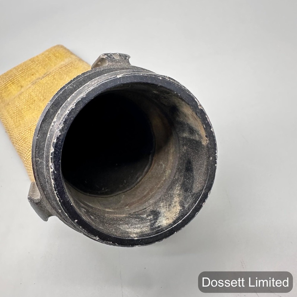 2-1/2" Fire Hose Yellow with 2-1/2" Threaded Coupling Industrial Fitting Used
