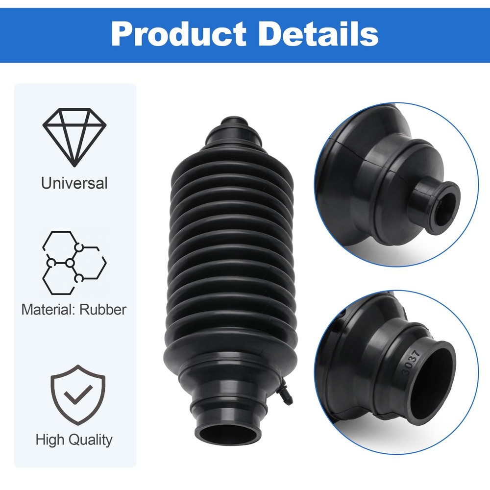Universal Rack & Pinion Steering Boot Kit - Compatible with Most Car Models &...