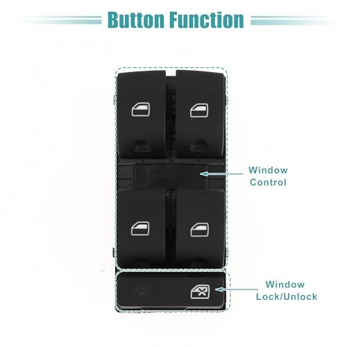 Front Left Driver Side Power Window Switch Window Control Switch Fit for Audi