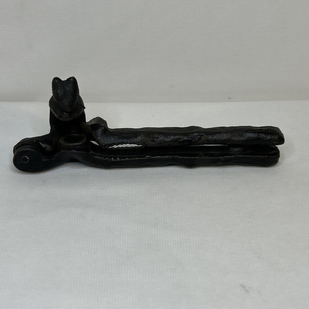 Vintage Cast Iron Hand Held Squirrel Figure Nut Cracker