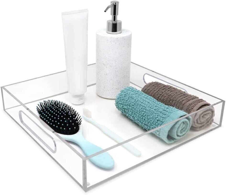 Isaac Jacobs Acrylic Tray with Cutout Handles