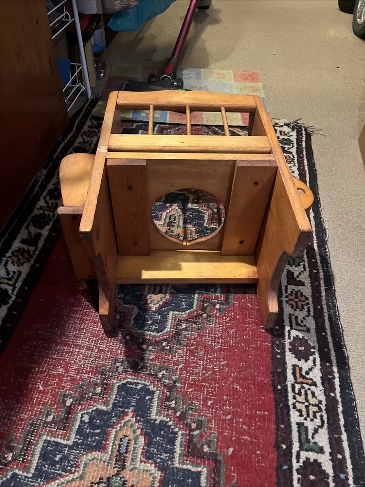 Wooden antique Potty