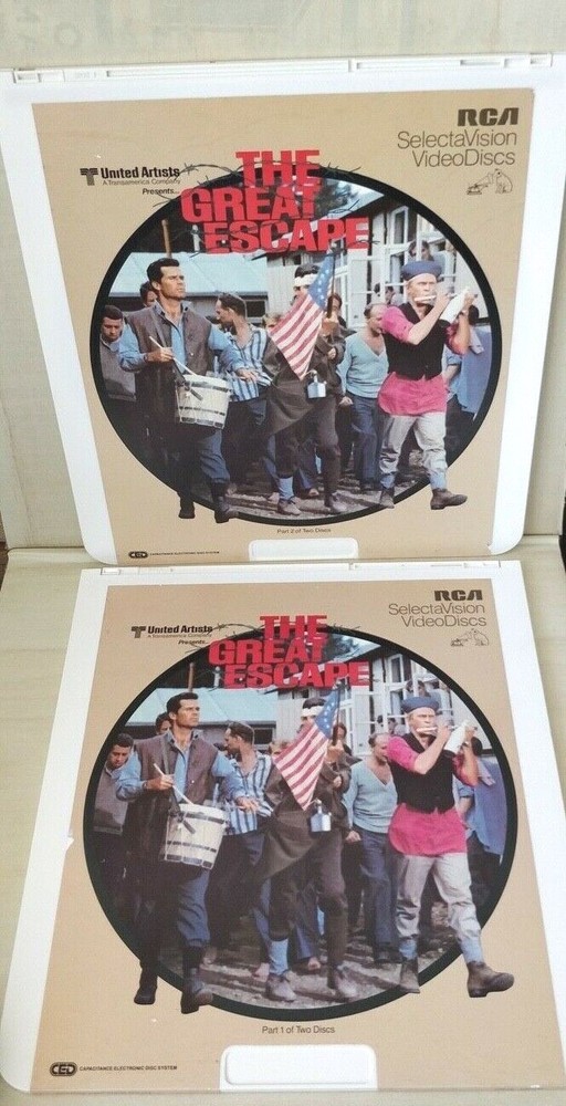 The Great Escape -- CED Videodisc  Selectavision -- Excellent condition