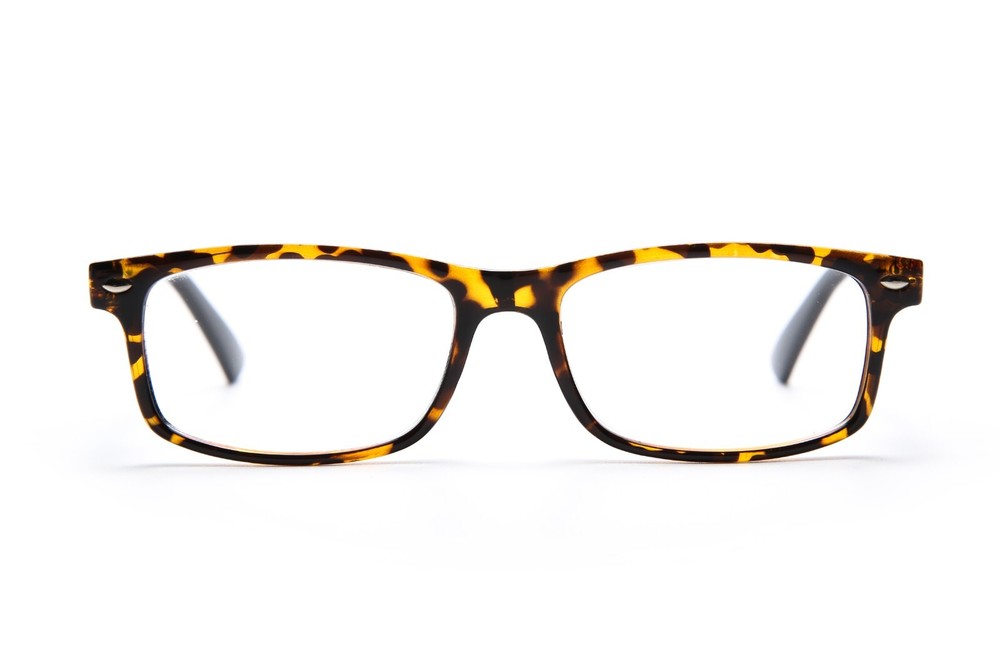 EYE ZOOM 5 Pack Rectangular Vintage Plastic Frame Reading Glasses for Men Women