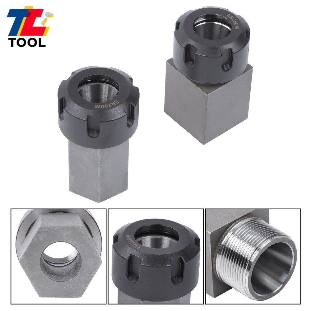 Precision ER-25 Collet Block Set Hex and Square 2-Piece Combo