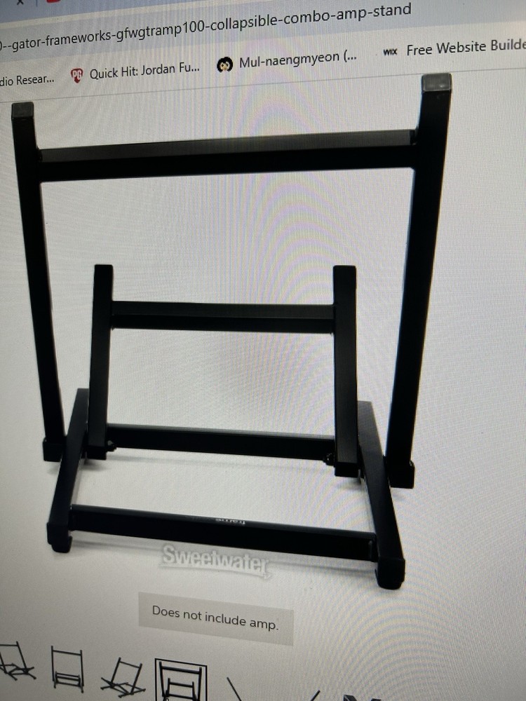 Gator Frameworks Collapsible Combo Amp Stand