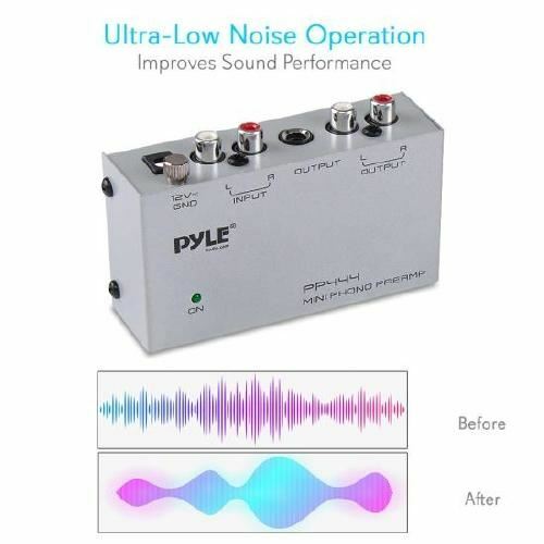 Pyle Ultra Compact Phono Turntable Preamp - PP444