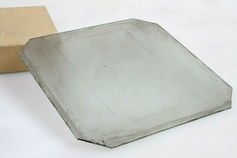 7" Ground Glass w Clipped Corners