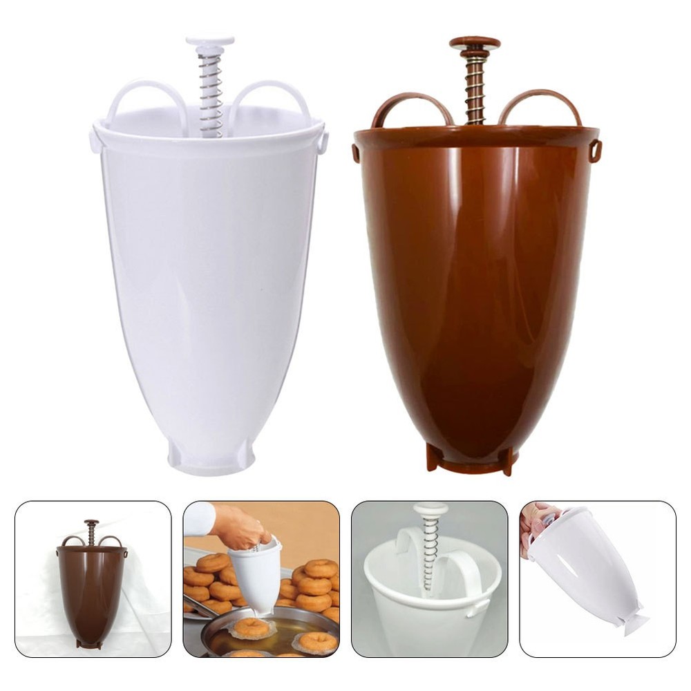 2 Pcs Doughnut Machine Manual Creative Mold Baking Doughnut Tool For Kitchen