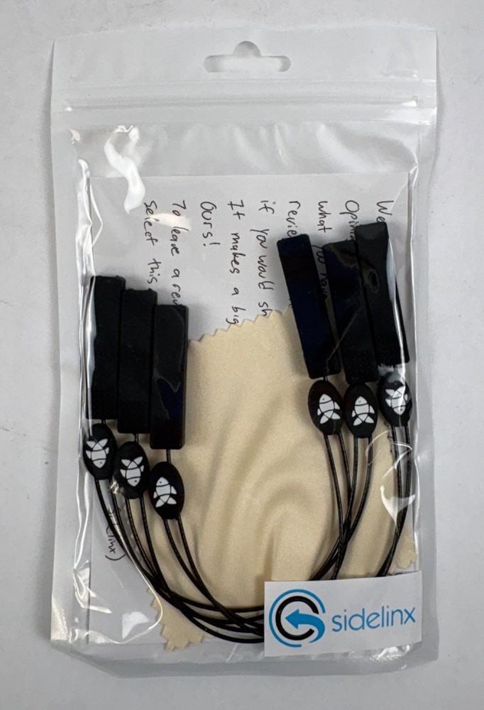 Sidelinx Adjustable Eyeglass Retainer Strap 3-Pack Set of 2