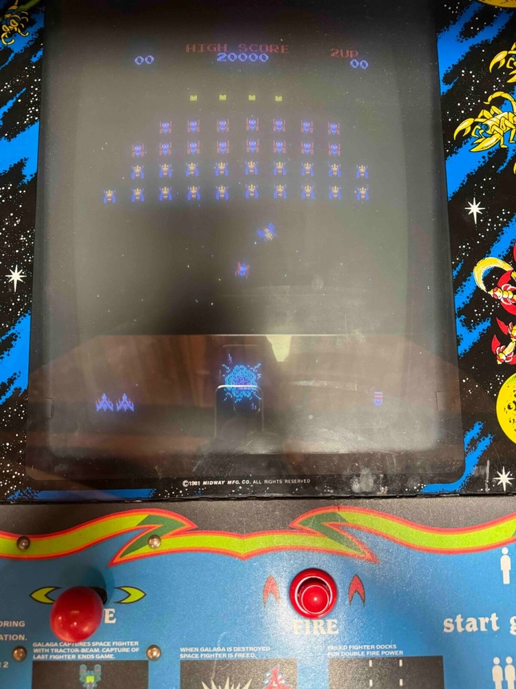 GALAGA ARCADE MACHINE by NAMCO - 1981 Classic