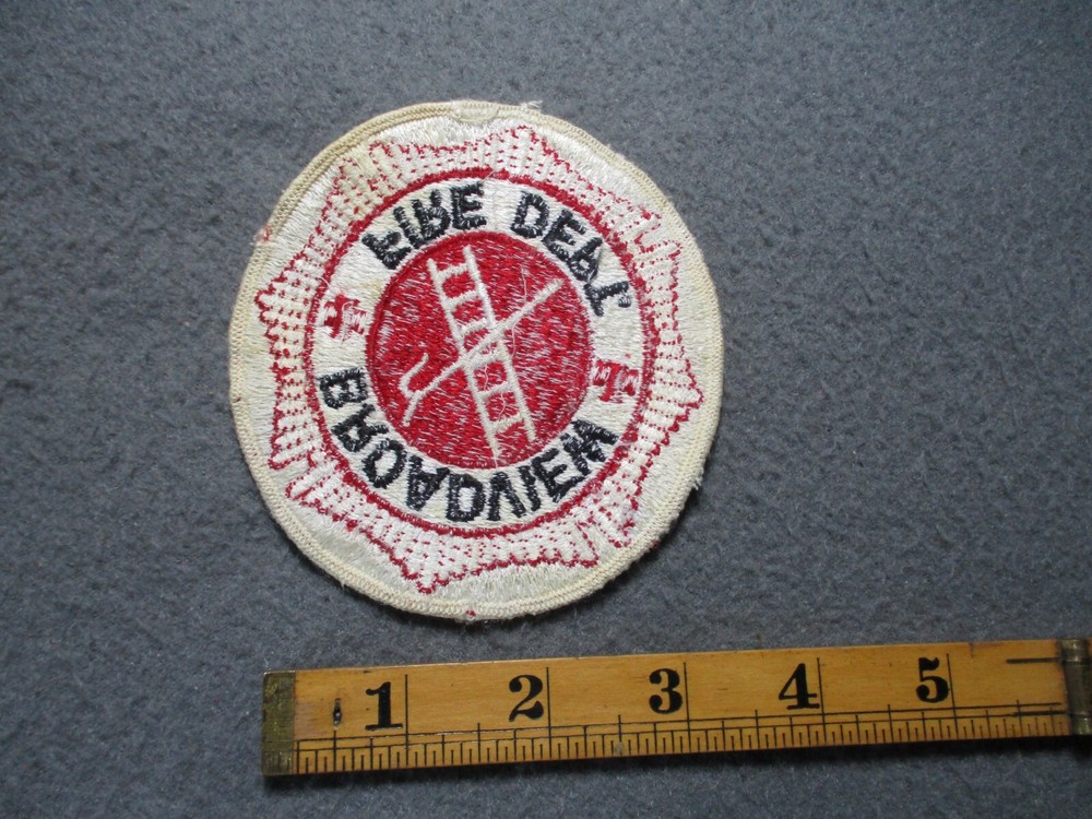 Vintage Broadview Fire Department Patch Illinois