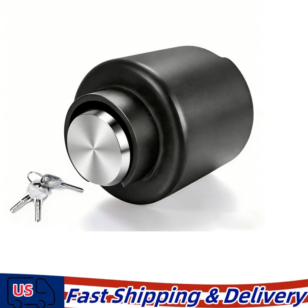 Trailer Coupler Lock Fit 2-5/16 Inches Couplers Heavy Duty Tow Hitch Lock Silver