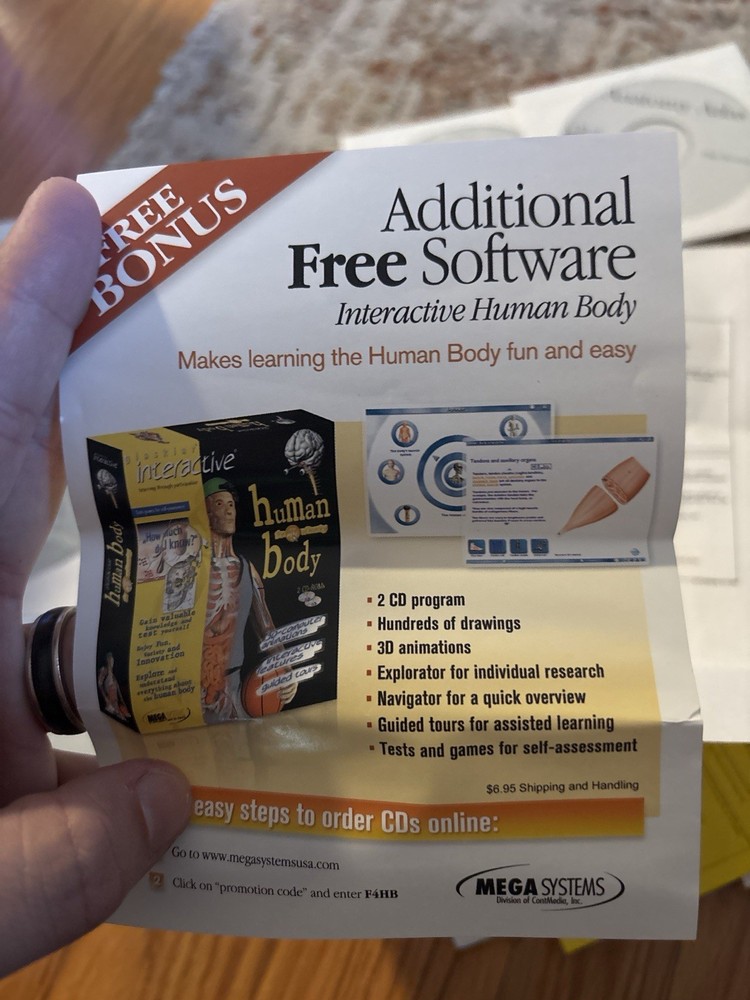 Explore Human Anatomy Professional Edition PC CD-ROM Complete 12 Disc Set