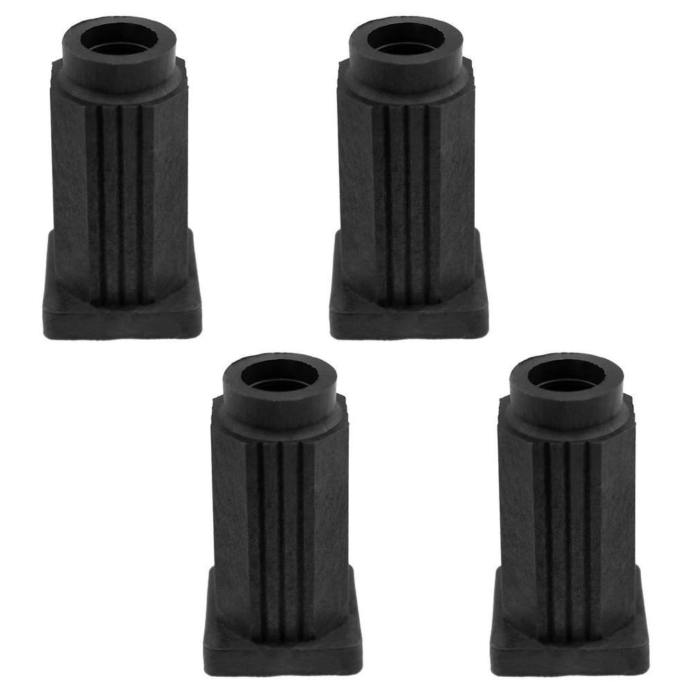 Lovelysp Square Caster Insert Cover Plastic Socket Chair and Black