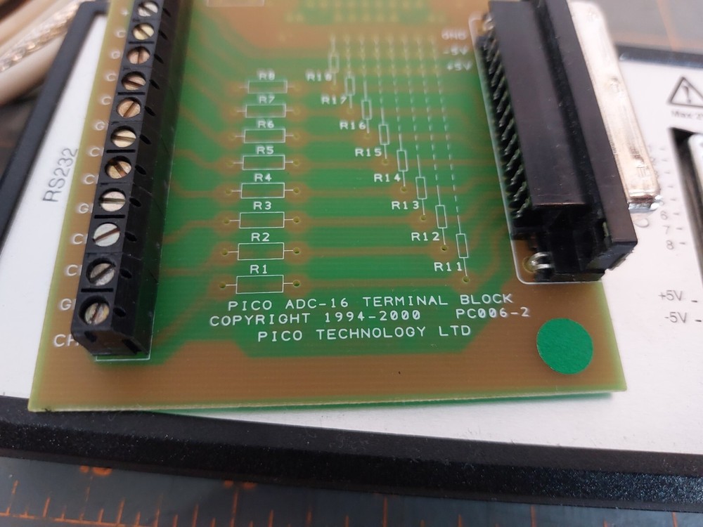 Pico ADC-16 High Resolution Data Logger With Terminal Block Board
