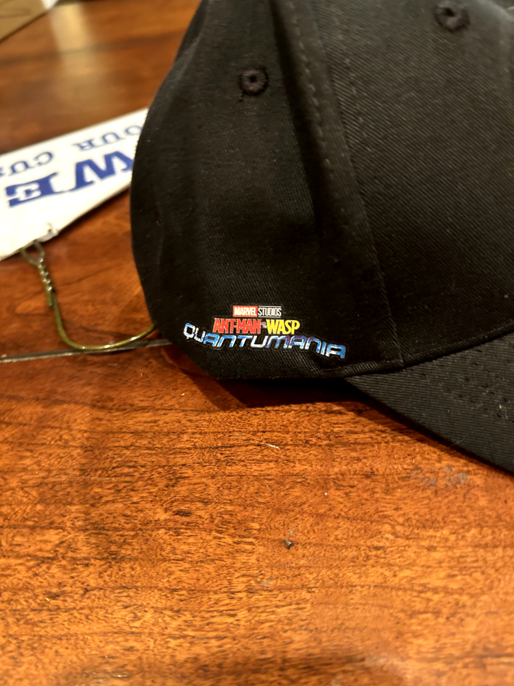 MARVEL STUDIOS Ant-Man Wasp Quantumania Black Adjustable Snap Back Cap Mens