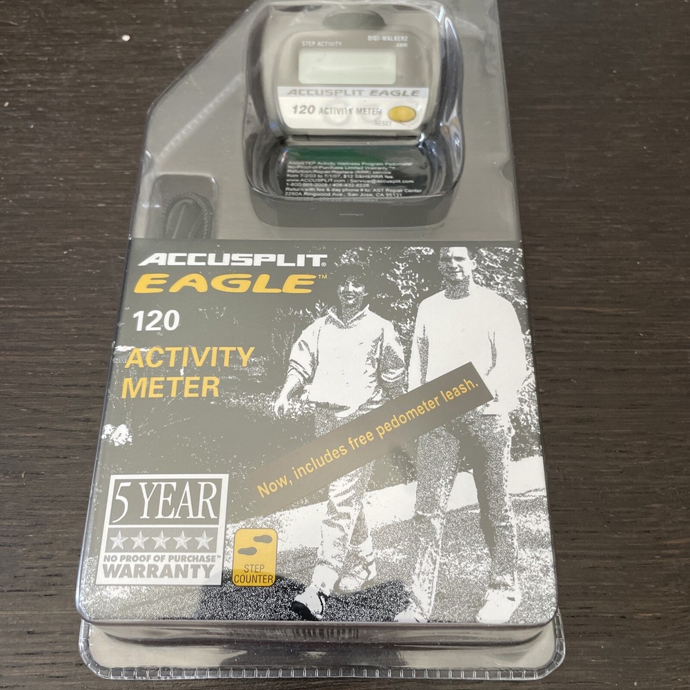 Accusplit Eagle AE120 Activity Meter - Pedometer - New - Sealed
