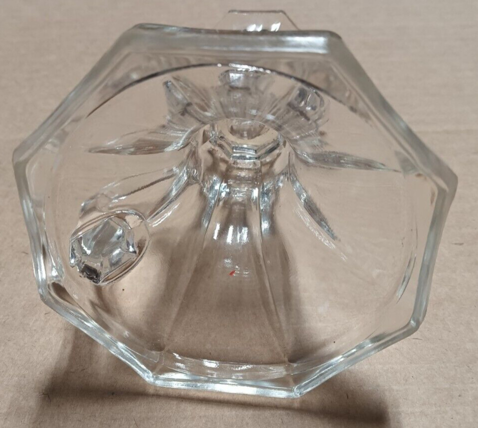 Crystal Finger Loop Candle holder. 5" tall Candlestick