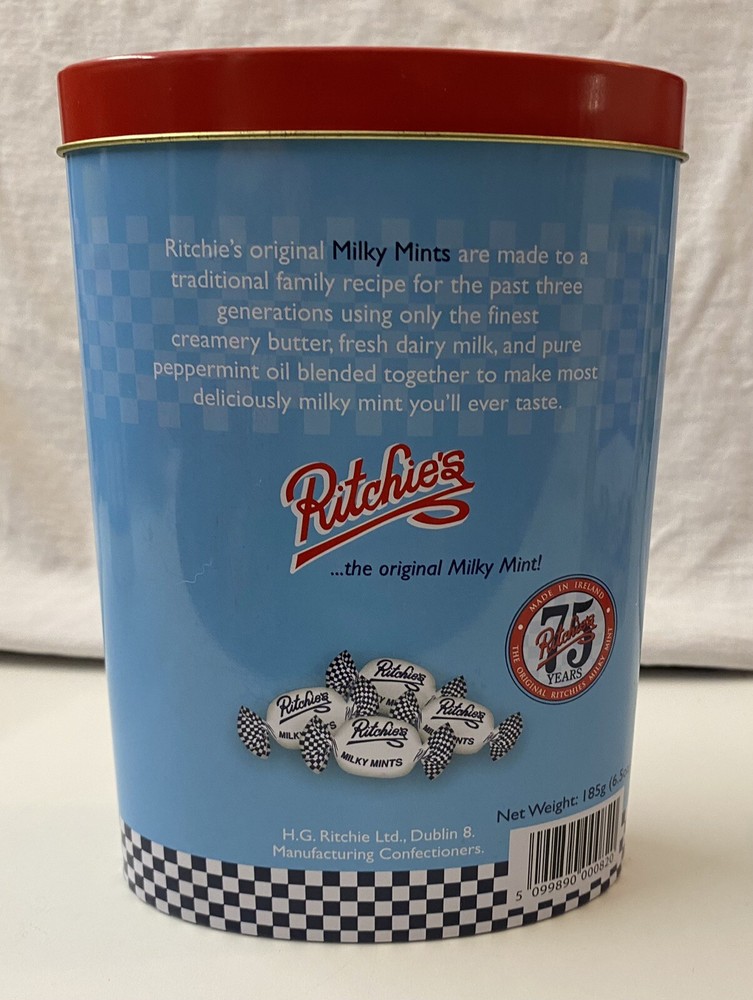 Ritchies Milky Mints Metal Storage Container