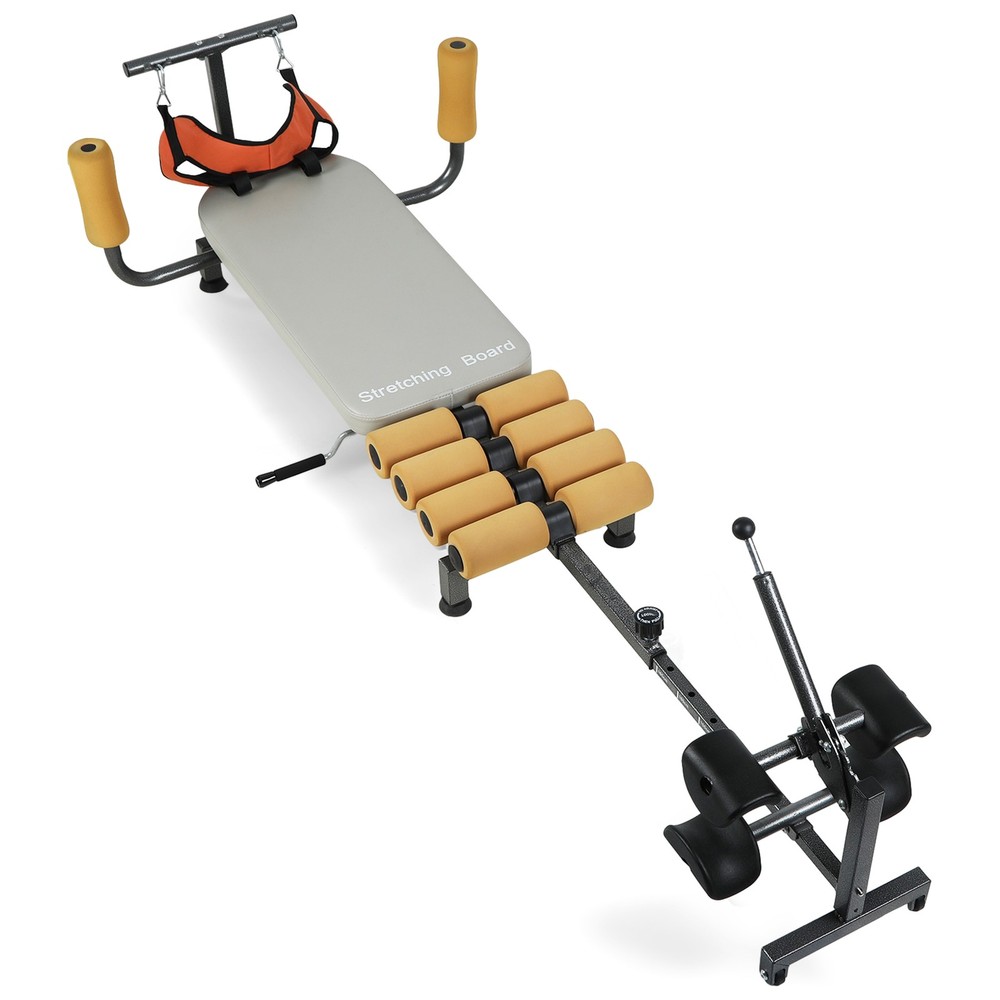 Back Lumbar Traction Stretch Bench Adjustable Stretch and Decompression Table