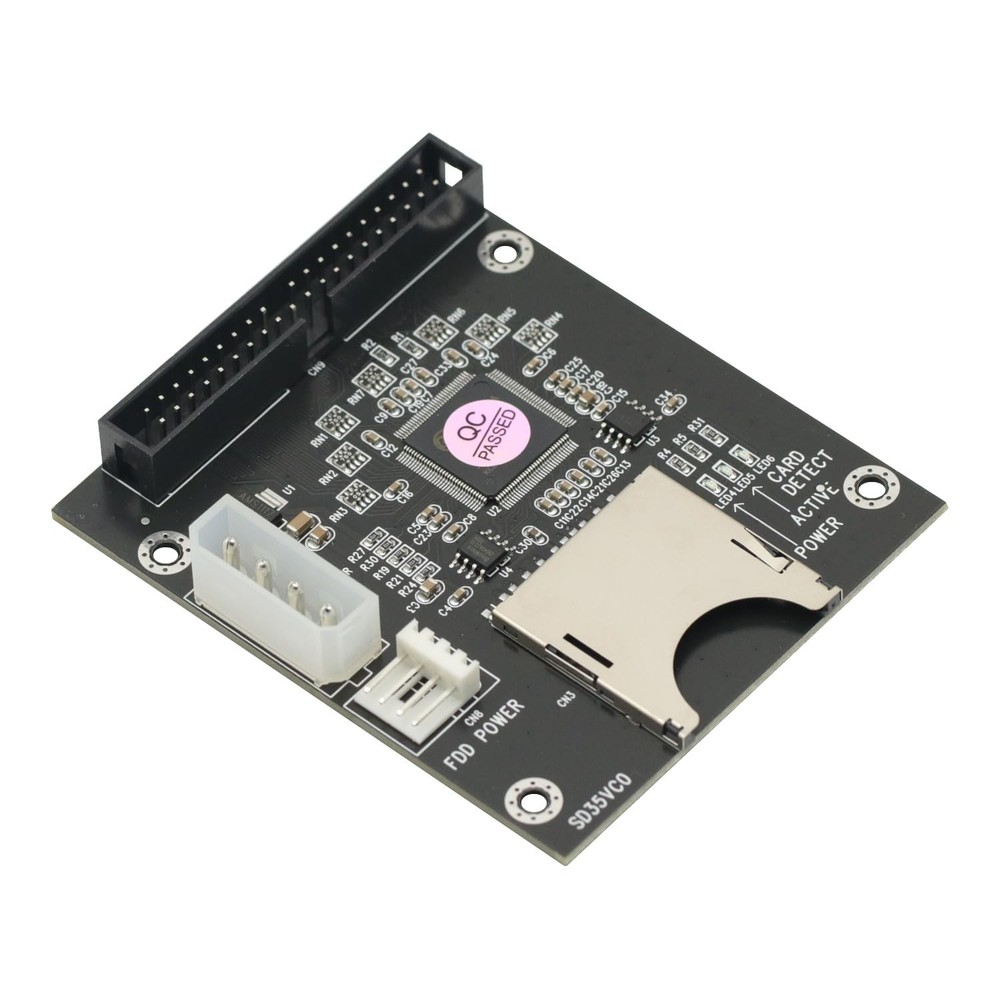 5V for SD Card Module to IDE3.5 40 Pin Disk Drive Adapter Board Riser...