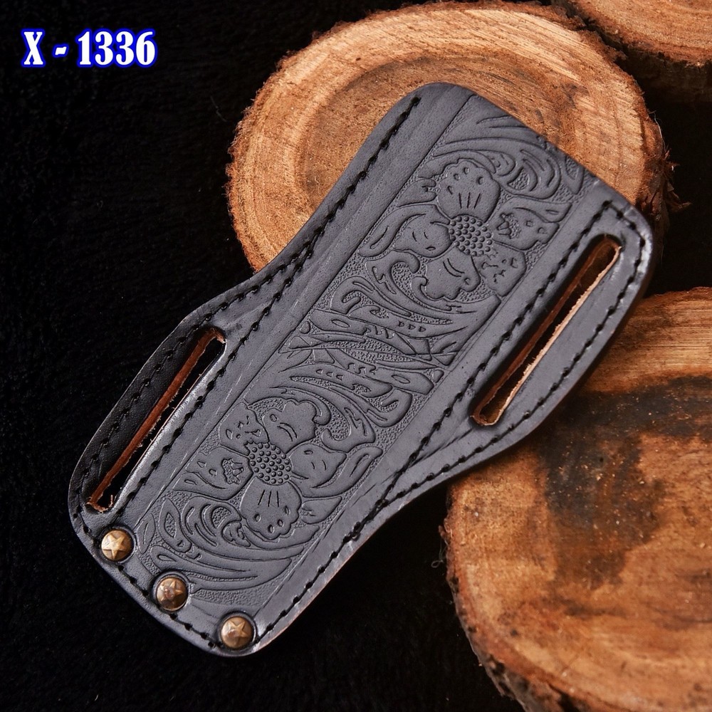 Handmade Black Leather Fix Blade Knife Sheath Holster Case - Multi-tool