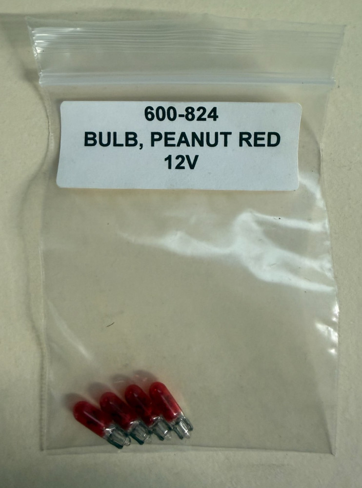 VDO Bulb, Peanut Red, 12V, Part # 600-824