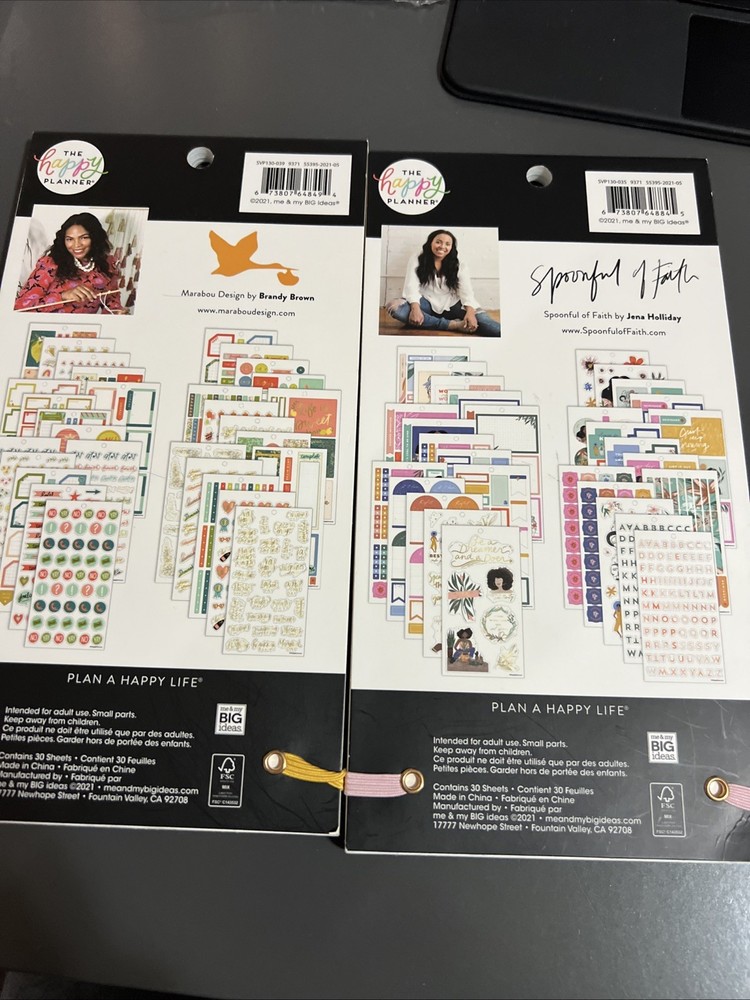 Happy Planner Sticker books 50+Sticker-sheets.