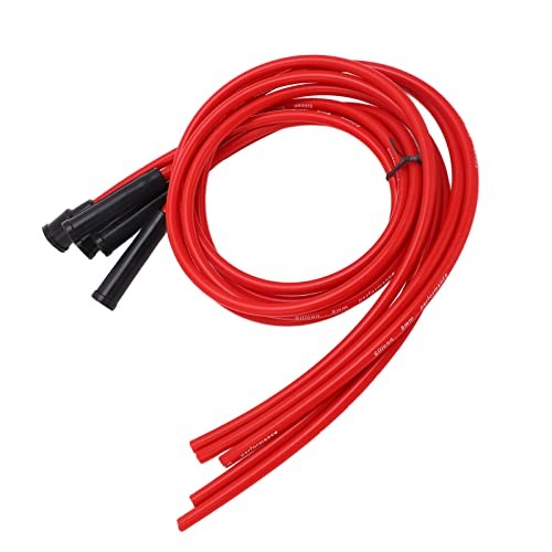 Plug Ignition Wire Set, Plug Ignition Wire Set Red High Performance Silicone