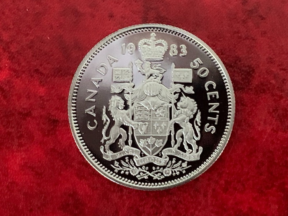 Canada 50 Cent 1983 Proof Coin-Uncirculated