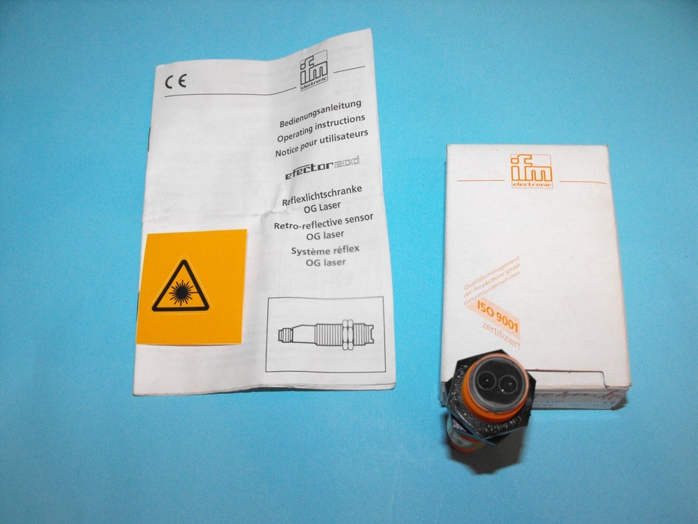 IFM EFECTOR OG5061.OGPLFPKG/US-100.reflective light barrier.NEW.