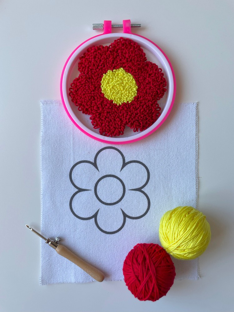 DIY Punch Needle Coaster Kit, Fruit Patterns